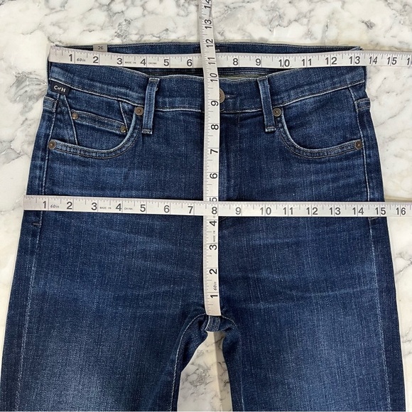 Citizens of Humanity rocket crop high rise skinny jeans raw hem size 26 - Picture 6 of 12